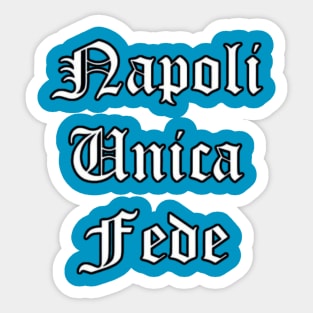 Napoli Unica Fede Sticker